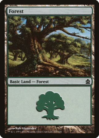 Forest (315) [Commander 2011] | Sanctuary Gaming