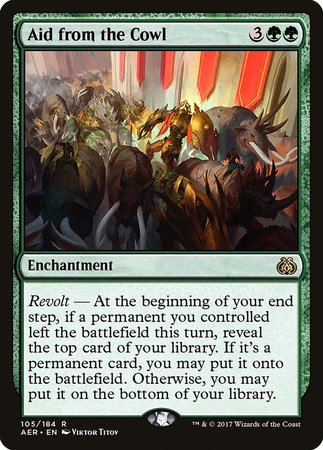 Aid from the Cowl [Aether Revolt] | Sanctuary Gaming