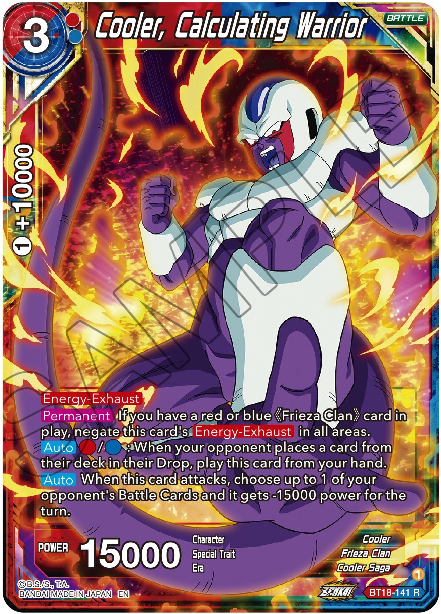 Cooler, Calculated Warrior (BT18-141) [Dawn of the Z-Legends] | Sanctuary Gaming