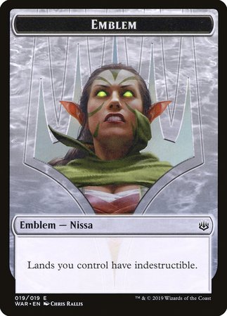 Emblem - Nissa, Who Shakes the World [War of the Spark Tokens] | Sanctuary Gaming