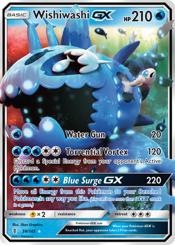 Wishiwashi GX (38/145) [Sun & Moon: Guardians Rising] | Sanctuary Gaming