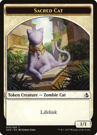 Sacred Cat Token [Amonkhet Tokens] | Sanctuary Gaming