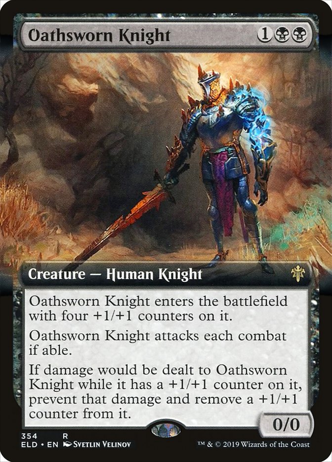 Oathsworn Knight (Extended Art) [Throne of Eldraine] | Sanctuary Gaming