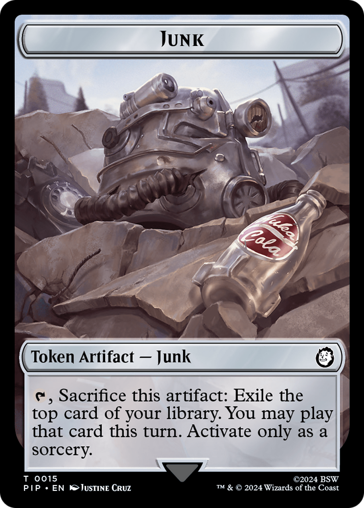Junk // Soldier (0004) Double-Sided Token [Fallout Tokens] | Sanctuary Gaming