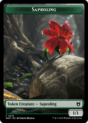 Faerie // Saproling Double-Sided Token [Wilds of Eldraine Commander Tokens] | Sanctuary Gaming