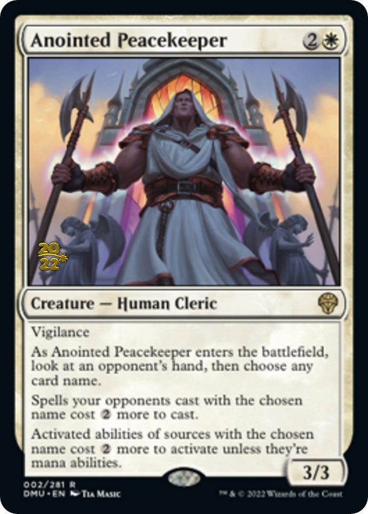 Anointed Peacekeeper [Dominaria United Prerelease Promos] | Sanctuary Gaming