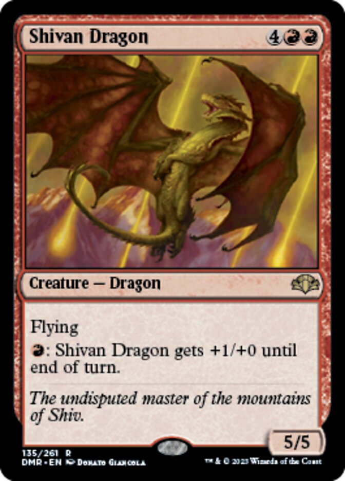 Shivan Dragon [Dominaria Remastered] | Sanctuary Gaming