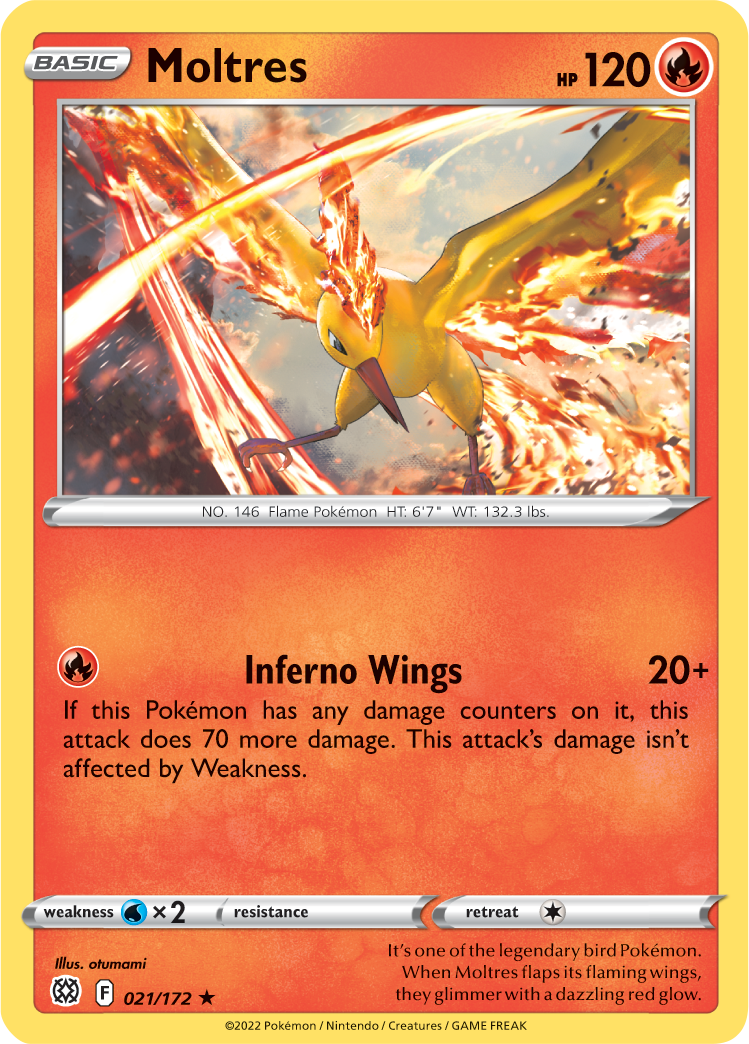 Moltres (021/172) (Theme Deck Exclusive) [Sword & Shield: Brilliant Stars] | Sanctuary Gaming