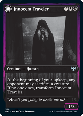 Innocent Traveler // Malicious Invader [Innistrad: Double Feature] | Sanctuary Gaming