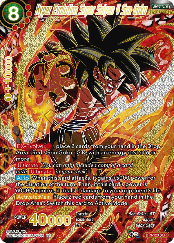 Hyper Evolution Super Saiyan 4 Son Goku (SCR) (BT3-123) [5th Anniversary Set] | Sanctuary Gaming