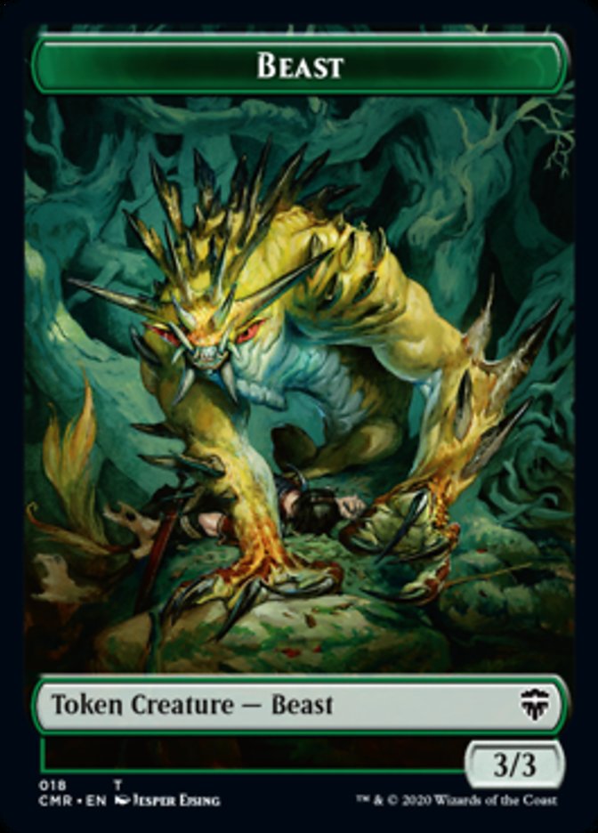 Beast (18) // Beast Token (19) [Commander Legends Tokens] | Sanctuary Gaming