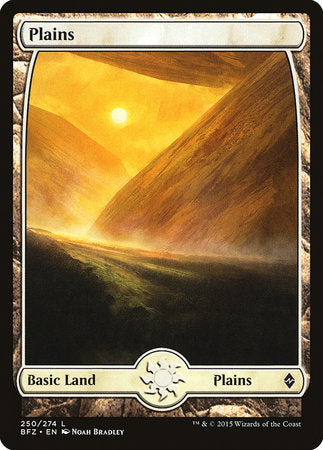 Plains (250) - Full Art [Battle for Zendikar] | Sanctuary Gaming