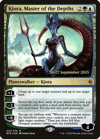 Kiora, Master of the Depths [Battle for Zendikar Promos] | Sanctuary Gaming