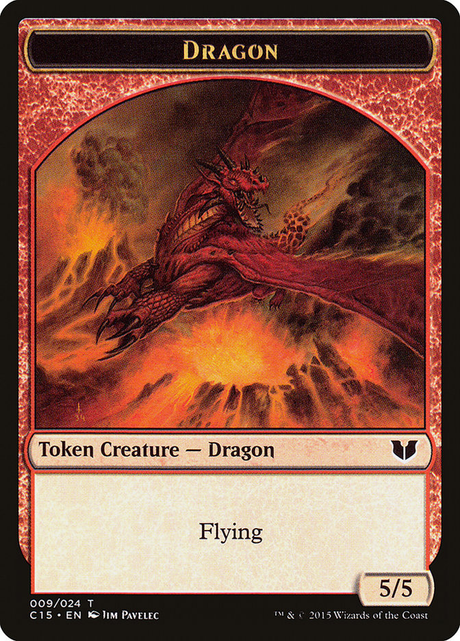 Dragon // Dragon Double-Sided Token [Commander 2015 Tokens] | Sanctuary Gaming