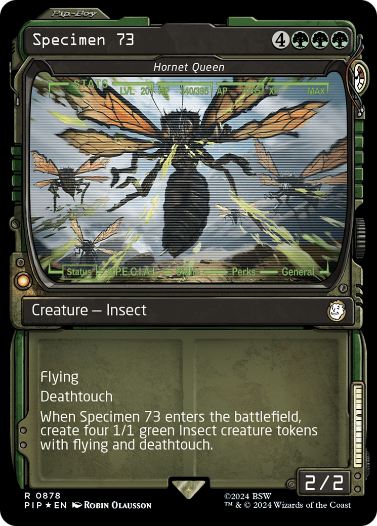 Specimen 73 - Hornet Queen (Showcase) (Surge Foil) [Fallout] | Sanctuary Gaming