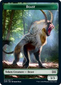 Beast // Thopter (008) Double-sided Token [Double Masters Tokens] | Sanctuary Gaming
