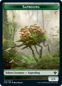 Saproling // Treasure Double-sided Token [Commander 2020 Tokens] | Sanctuary Gaming