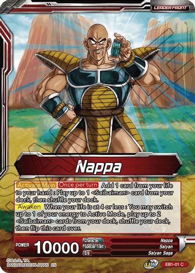 Nappa // Nappa & Saibaimen, the First Invaders (EB1-01) [Battle Evolution Booster] | Sanctuary Gaming