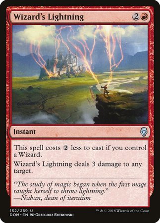 Wizard's Lightning [Dominaria] | Sanctuary Gaming