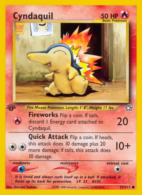 Cyndaquil (57/111) [Neo Genesis 1st Edition] | Sanctuary Gaming