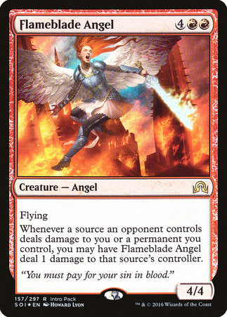 Flameblade Angel [Shadows over Innistrad Promos] | Sanctuary Gaming