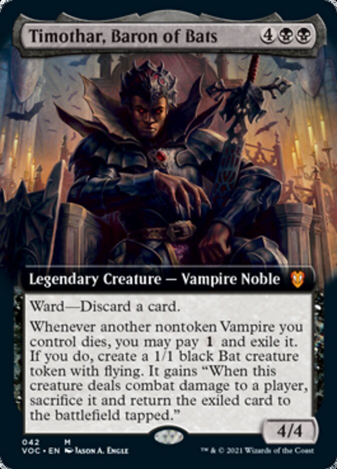 Timothar, Baron of Bats (Extended) [Innistrad: Crimson Vow Commander] | Sanctuary Gaming