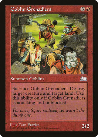 Goblin Grenadiers [Weatherlight] | Sanctuary Gaming