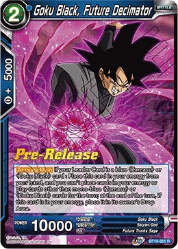 Goku Black, Future Decimator (BT10-051) [Rise of the Unison Warrior Prerelease Promos] | Sanctuary Gaming