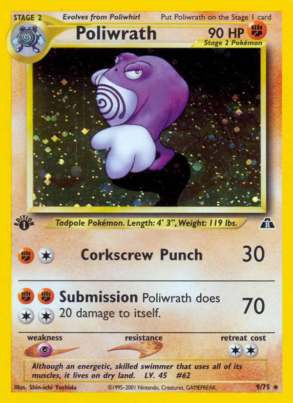 Poliwrath (9/75) [Neo Discovery 1st Edition] | Sanctuary Gaming