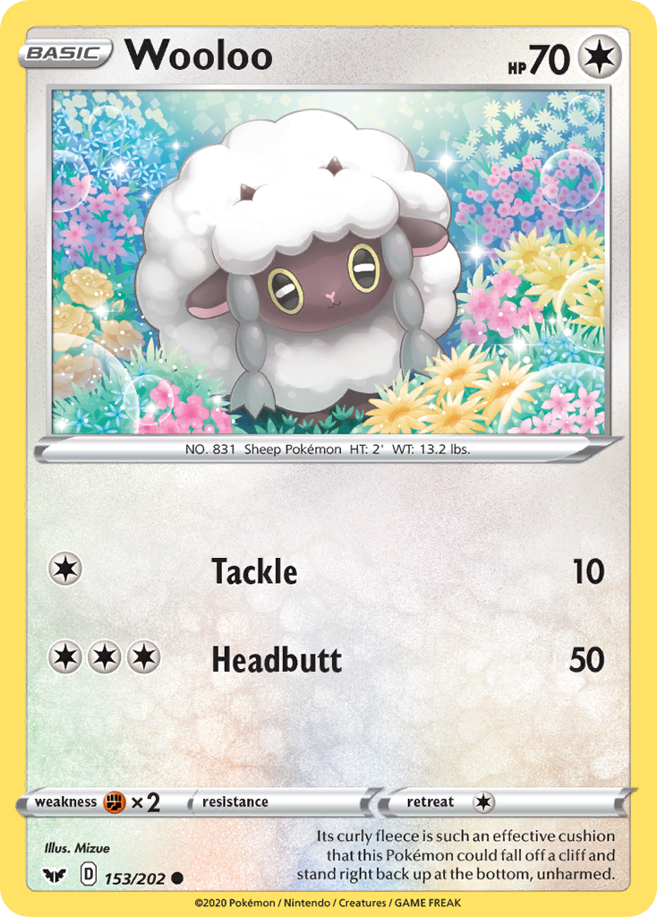 Wooloo (153/202) [Sword & Shield: Base Set] | Sanctuary Gaming