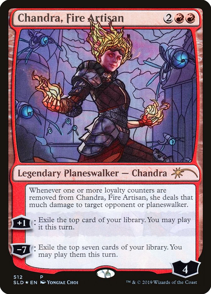 Chandra, Fire Artisan (Stained Glass) [Secret Lair Drop Promos] | Sanctuary Gaming