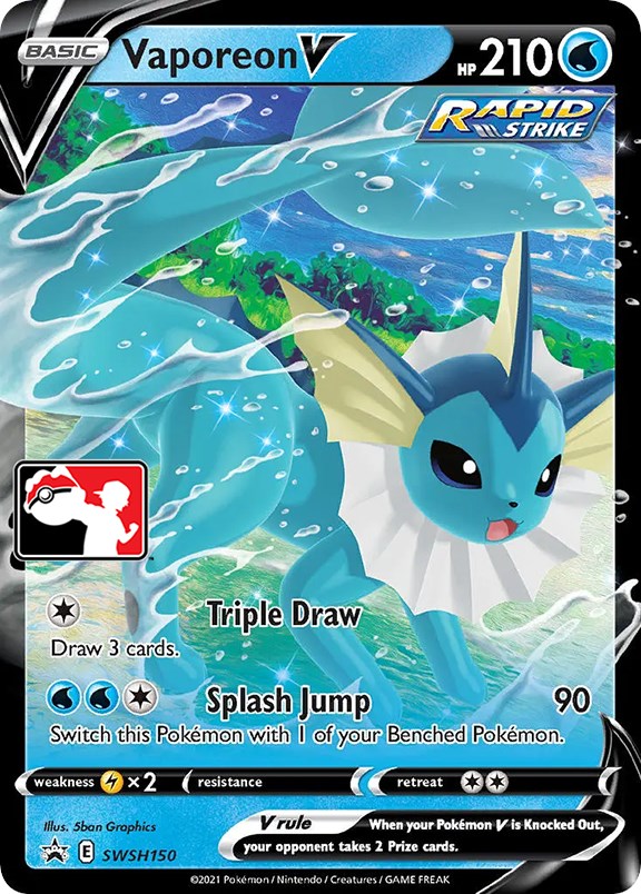 Vaporeon V (SWSH150) [Prize Pack Series One] | Sanctuary Gaming