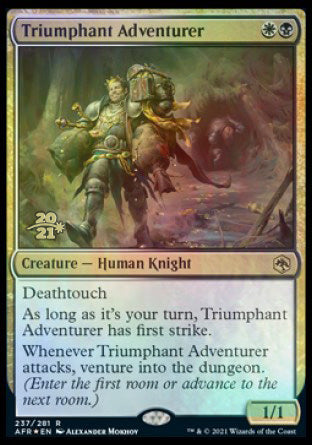 Triumphant Adventurer [Dungeons & Dragons: Adventures in the Forgotten Realms Prerelease Promos] | Sanctuary Gaming