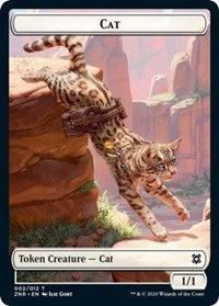 Cat // Hydra Double-sided Token [Zendikar Rising Tokens] | Sanctuary Gaming