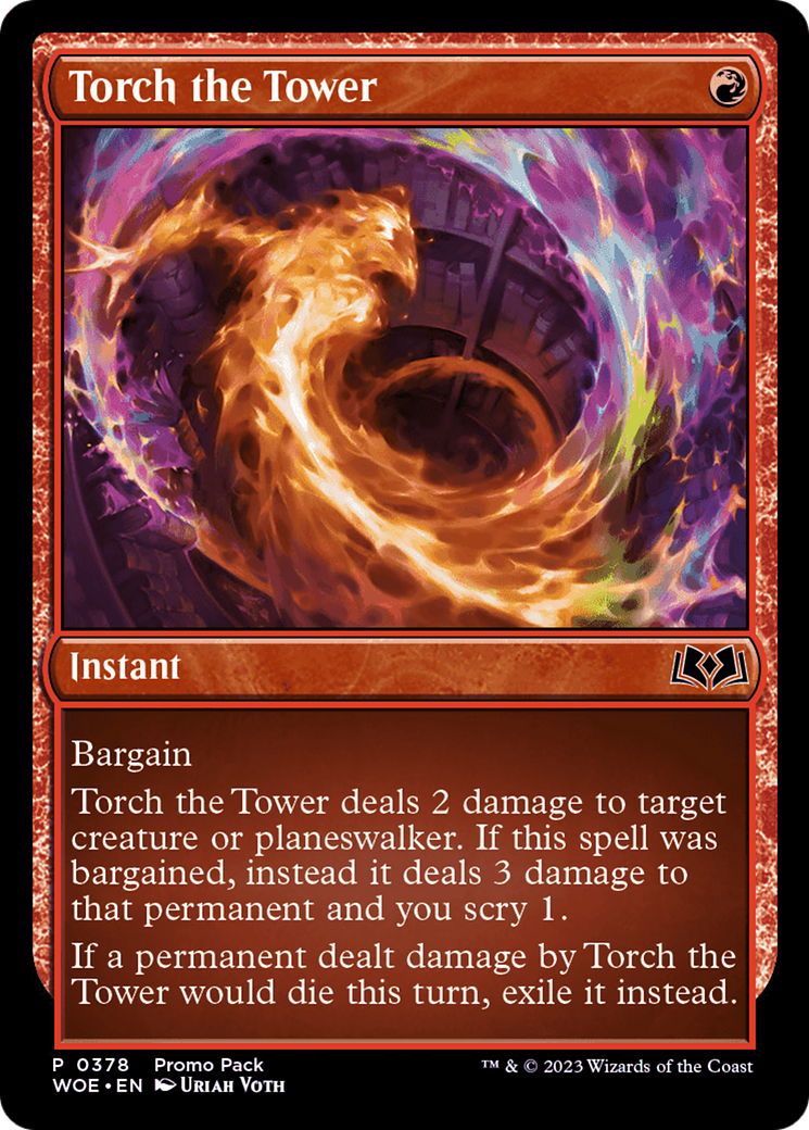 Torch the Tower (Promo Pack) [Wilds of Eldraine Promos] | Sanctuary Gaming