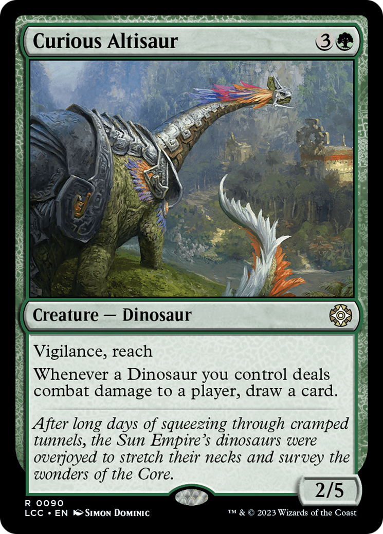 Curious Altisaur [The Lost Caverns of Ixalan Commander] | Sanctuary Gaming