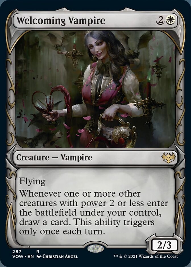 Welcoming Vampire (Showcase Fang Frame) [Innistrad: Crimson Vow] | Sanctuary Gaming