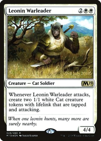 Leonin Warleader [Core Set 2019 Promos] | Sanctuary Gaming