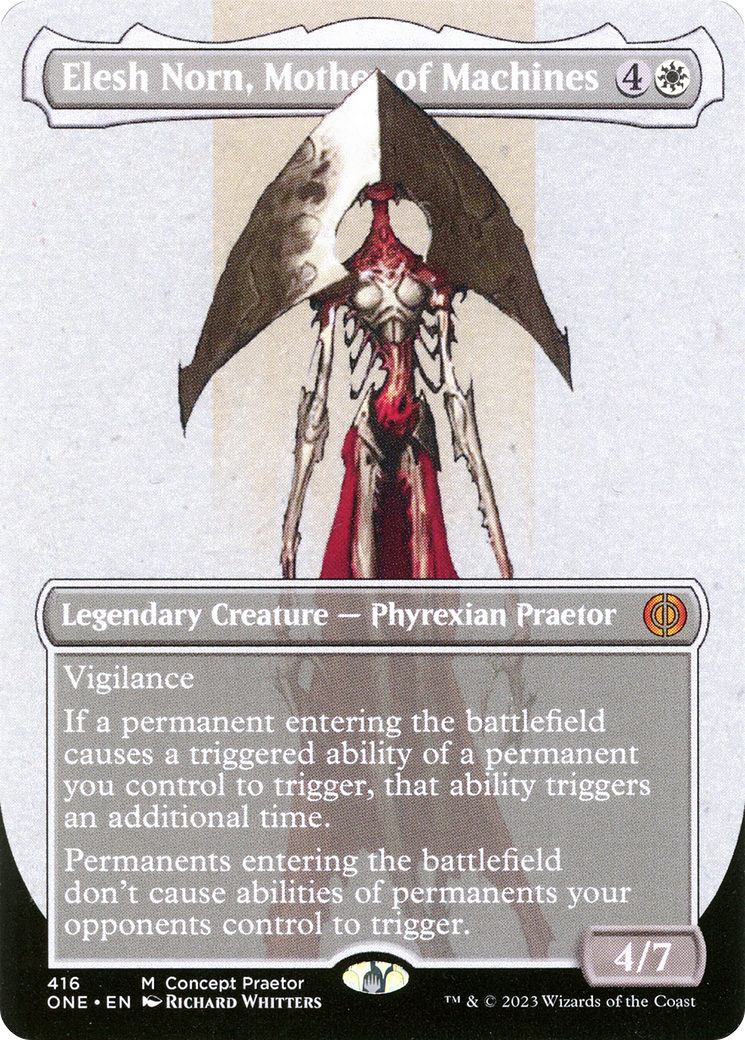 Elesh Norn, Mother of Machines (Borderless Concept Praetors) [Phyrexia: All Will Be One] | Sanctuary Gaming