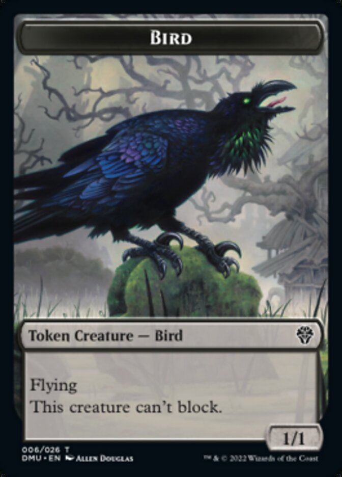 Phyrexian // Bird (006) Double-sided Token [Dominaria United Tokens] | Sanctuary Gaming
