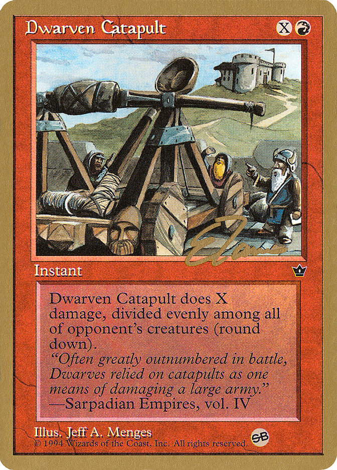 Dwarven Catapult (Eric Tam) (SB) [Pro Tour Collector Set] | Sanctuary Gaming