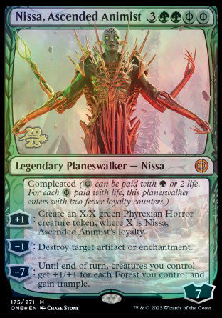 Nissa, Ascended Animist [Phyrexia: All Will Be One Prerelease Promos] | Sanctuary Gaming