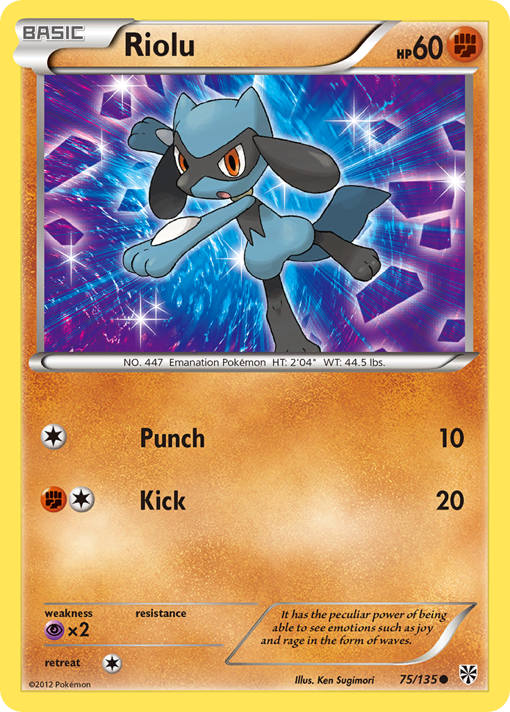 Riolu (75/135) [Black & White: Plasma Storm] | Sanctuary Gaming