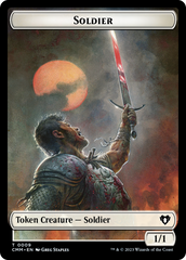 Soldier (0009) // Daretti, Scrap Savant Emblem Double-Sided Token [Commander Masters Tokens] | Sanctuary Gaming