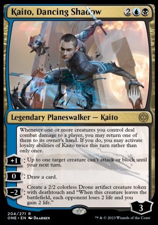Kaito, Dancing Shadow (Promo Pack) [Phyrexia: All Will Be One Promos] | Sanctuary Gaming