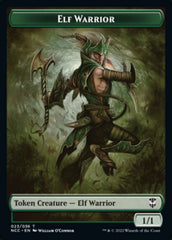 Elf Warrior // Wurm Double-sided Token [Streets of New Capenna Commander Tokens] | Sanctuary Gaming