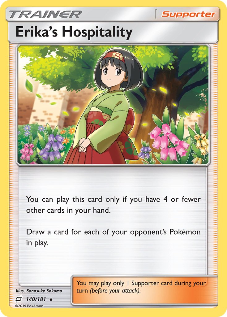 Erika's Hospitality (140/181) (Theme Deck Exclusive) [Sun & Moon: Team Up] | Sanctuary Gaming