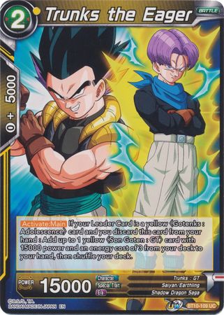Trunks the Eager (BT10-109) [Rise of the Unison Warrior 2nd Edition] | Sanctuary Gaming