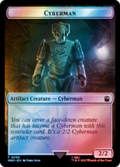 Human Rogue // Cyberman Double-Sided Token (Surge Foil) [Doctor Who Tokens] | Sanctuary Gaming