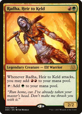 Radha, Heir to Keld [Duel Decks: Mind vs. Might] | Sanctuary Gaming